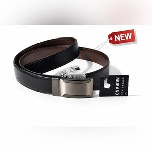 Men’s 36 inch Murano reversible black Belt. 100% leather . NWT